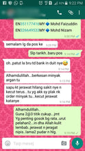 Testimoni Aromatheraphy Organic Argan Oil / Minyak Argan Organik Aromaterapi - Bioshifax