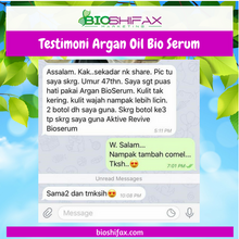 Testimoni Argan Oil Bio Serum - Bioshifax