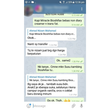 Testimoni Pure Full Cream Goat Milk Powder / Serbuk Susu Kambing Penuh Krim - Bioshifax